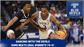 Duke beats Oral Roberts . INSTANT REACTION NCAA TOURNAMENT BRACKET BREAKDOWN CLIP: