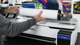 Epson SureColor F500 24-inch Dye Sublimation printer - How to load media