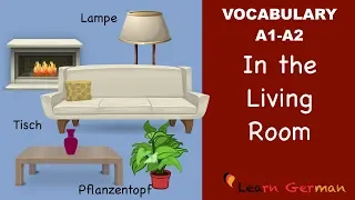 Learn German | German Vocabulary | Im Wohnzimmer | In the living room | A1