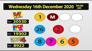 NLCB Online Draw Wednesday 16th December 2020