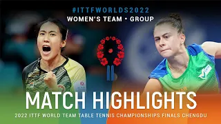 Highlights | Zhu Chengzhu (HKG) vs Takahashi Bruna (BRA) | WT Grps | #ITTFWorlds2022