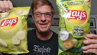 Lay's USA | Limited Edition Fried Pickle with Ranch vs. Dill Pickle | Regional Chip