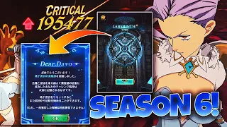 NY JERICHO DESTROYS THE NEW LABYRINTH! SEASON 6 LABYRINTH CLEARED!  | Seven Deadly Sins: Grand Cross