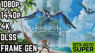 RTX 4070 Super | Horizon Forbidden West PC Benchmark | 4K, 1440p, 1080p