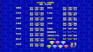 Sonic Mania Plus Sonic & Tails Good Ending speedrun in 1:09'04.13