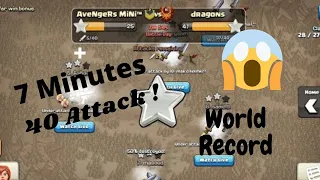 NEW WORLD RECORD - Clash of Clans 2018 | Last Minute War Attacks | MTI Gaming |