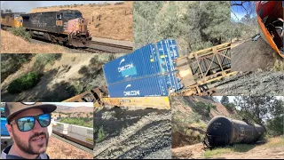 Vlog #1 Visiting derailment at Tehachapi