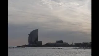 Barcelona Beach and Vela Hotel time lapse (Panasonic S1)