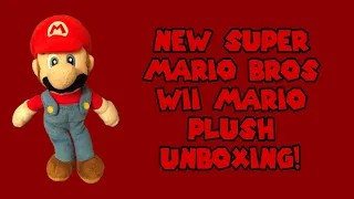 New Super Mario Bros Wii Mario Plush Unboxing!