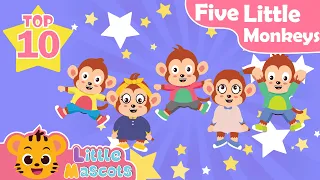 Five Little monkeys + Old MacDonald + more Little Mascots Nursery Rhymes & Kids Songs