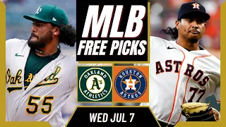 Free MLB Picks Today | Athletics vs Astros Free Pick (7/7/21) MLB Best Bets and Predictions