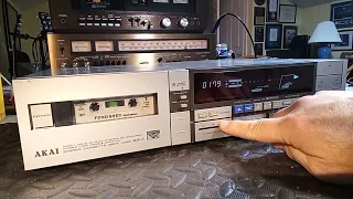 Akai GX 7 cassette deck demo 18 March 2022