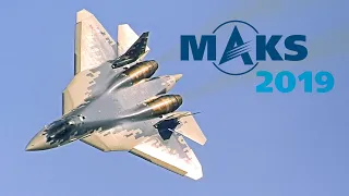 Су-57 - самолёт с большим будущим. МАКС-2019. Пилотаж Сергея Богдана