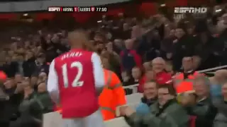 Arsenal Vs Leeds 1-0 Thierry Henry Goal (English Commentary)