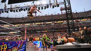 Logan Paul springt mit krassem Frog Splash auf The Miz: SummerSlam 2022 (WWE Network Exclusive)