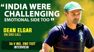 "India were Challenging, Emotional side too" - Dean Elgar on DRS | Virat Kohli stump mic | SA vs IND
