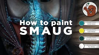 How to Paint a blue dragon miniature - Smaug alternative colors tutorial
