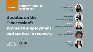 Updates on the “shecession”: Women’s employment and sectors in recovery