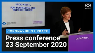 Coronavirus update from the First Minister: 23 September 2020