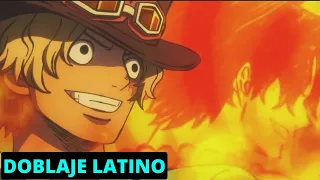 Sabo y Ace hacen el Puño de fuego - One Piece Stampede Español Latino