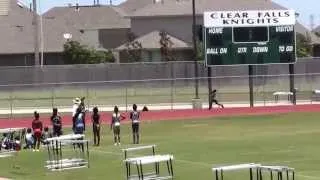 Houston Sonics 8-under girls 4x100 relay - 5/17/2014