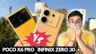 Infinix Zero 30 VS Poco X6 Pro 5G !! Camera & Performance Battle