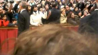 Pope Blessing Hannah at Vatican Christmas Eve Mass 2010