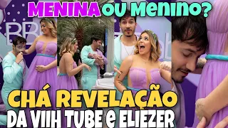 VEJA O CHÁ REVELAÇÃO DA VIIH TUBE E ELIEZER, QUAl APOSTA DE VOCÊS? MENINA 💜 OU MENINO 💙?