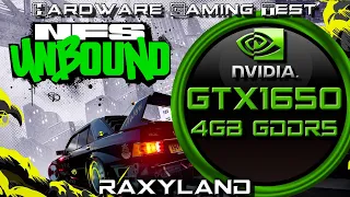 🏁 NFS Unbound | ✔️GTX 1650 4GB GDDR6 Benchmark Test | RAXYLAND Hardware Gaming Test