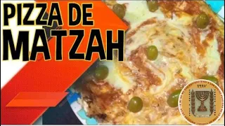 PIZZA DE MATZAH  PARA PANES SI LEVADURA
