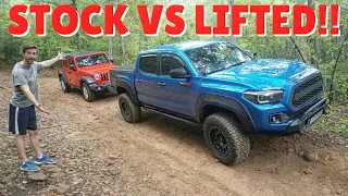 Jeep Wrangler VS Toyota Tacoma: OFFROAD BATTLE!