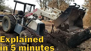 REMOVING STUMPS With Tractor or Dozer Without BREAKING Your Machine