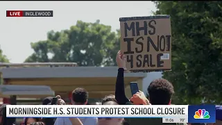 Inglewood students protest pending closure of Morningside High School