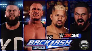 WWE 2K24 : Randy Orton & Kevin Owens vs Solo Sikoa & Tama Tonga - Tag Team Match | WWE Backlash 2024