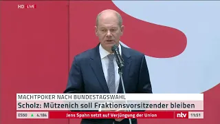 #btw21 LIVE: Pressekonferenz der SPD mit Wahlsieger Olaf Scholz