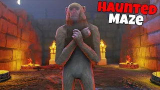 Eddy Goes To a HAUNTED MAZE in GTA 5 RP..