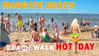 🇬🇧 England Beach Walk 2023 | MARGATE BEACH - Most Beautiful Sandy Beach near London | Hot Beach 4K