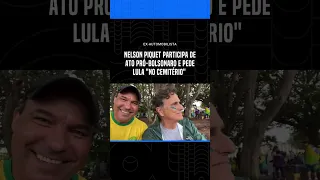 Nelson Piquet participa de ato pró-bolsonaro e pede Lula "no cemitério"  #shorts