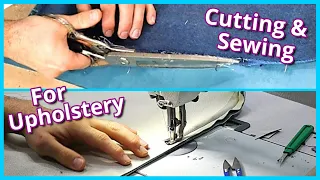 HOW TO CUT AND SEW FOR THE UPHOLSTERY PROCESS | SEWING FOR UPHOLSTERY | FaceliftInteriors