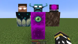 what if you create an ENDER WARDEN HEROBRINE in MINECRAFT (part 76)