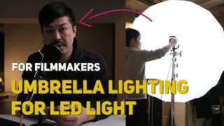 Cinematic Lighting for YouTube & Interview Setup | Using Umbrella for Video by Photographers way