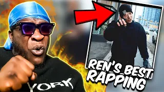 REN RAPPING LIKE THE RENT DUE!!! | Ren - Halftime ( Nas Retake ) REACTION
