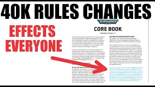 What you NEED to KNOW.  FAQ's & ERRATA Core Rules WARHAMMER 40K Q1 2022 Games Workshop FAQ