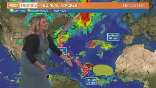 Noon tropical forecast: Hurricane Lee expected to make landfall tomorrow, TD 15 forms