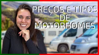 Quanto pagamos em nosso MOTORHOME | Diferença entre Motorhomes, PREÇOS e TIPOS