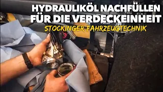 Peugeot 206 CC Probleme mit dem Cabrio Dach | Hydrauliköl nachfüllen|