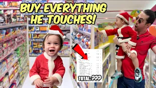 BUYING EVERYTHING Our 1 YEAR OLD BABY Touches!!💰