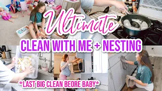 ULTIMATE CLEAN WITH ME BEFORE BABY ARRIVES | COMPLETE NEST WITH ME MOTIVATION 2021 | PATRICIA MARIE