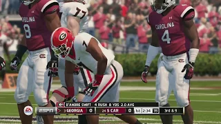 Georgia Bulldogs vs South Carolina Gamecocks College Football 9/8 Full Game (NCAA 14)