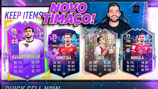 COMPREI MEU NOVO TIMAÇO COM AS NOVAS CARTAS no ULTIMATE TEAM! FIFA 23